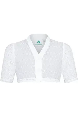 Isar Trachtenbluse Dirndlbluse Kinder - LIYANA - weiß weiß 176