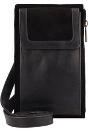 Cowboysbag Umhängetasche Seventies Suede, Leder schwarz