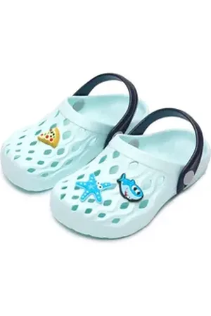 Ladeheid Kinder leichte EVA Clogs Gartenclogs Gartenschuhe LACA15 Clog blau 25-26 EU