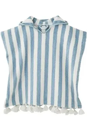 Vertbaudet Badeponcho Baby Badeponcho, Frottee blau 74/80