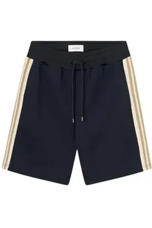Les Deux Bermudas – Sportliche Bermuda-Shorts mit Vintage-Tape-Details blau L