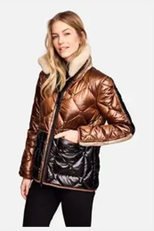 New Canadian Steppjacke mit abnehmbarem Innenkragen bunt 36