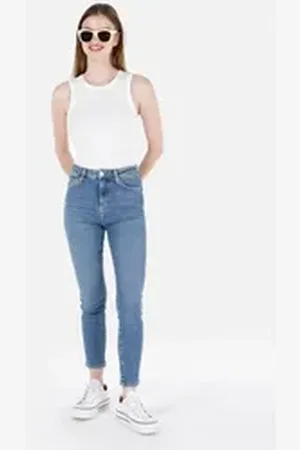 Colins Girlfriend-Jeans Skinny Fit Damen Jeans 25-28
