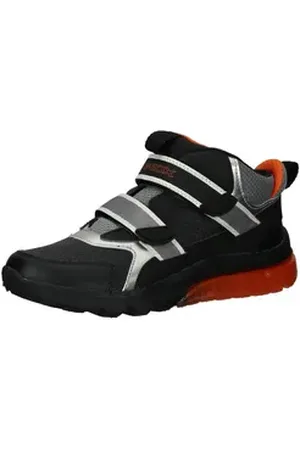 Geox Sneaker Lederimitat/Textil Sneaker orange|schwarz 26 EU