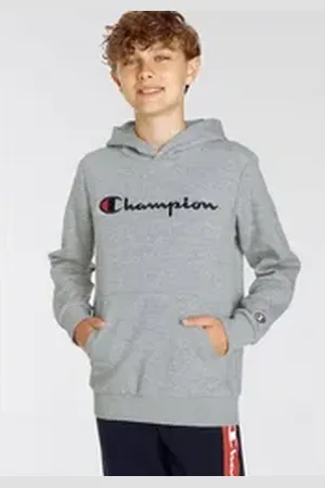 Champion Kapuzensweatshirt für Kinder grau L (152/158)
