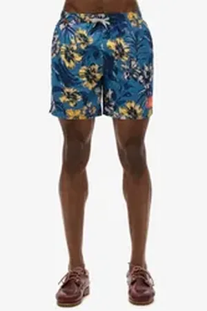 Superdry Badeshorts HAWAIIAN PRINT 17 SWIM SHORT blau L