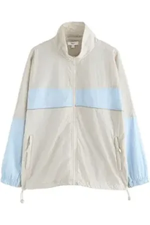 Next Laufjacke Windbreaker-Jacke mit Farbblock-Design zum Laufen (1-St) weiß L