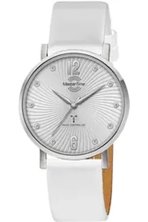 Master Time Funkuhr Advanced MTLA-10800-45L, Armbanduhr, Quarzuhr, Damenuhr weiß