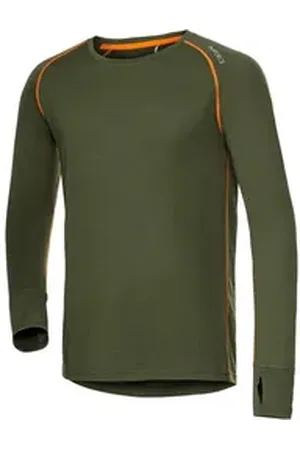 Parforce Thermounterhemd Baselayer Longsleeve Merino-Mix grün XXL