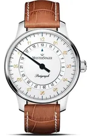 MeisterSinger Automatikuhr Perigraph Herren Automatikuhr weiß