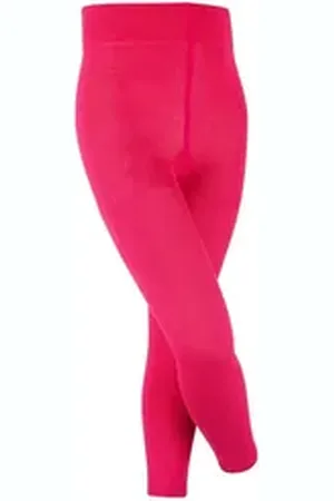 Falke Strickstrumpfleggings Family (1 St) mit nachhaltiger Baumwolle rosa 152-164