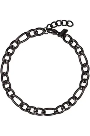 Heideman Armband Janus schwarz farben (Armband, inkl. Geschenkverpackung), Armkette mit Verlängerungskette Herren schwarz
