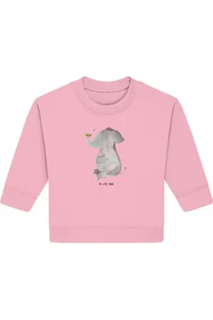 Mr. & Mrs. Panda Longpullover Elefant Biene 6. - 12. Monat - Cotton Pink - Geschenk, Tiermotive, Ba (1-tlg) rosa 6. - 12. Monat