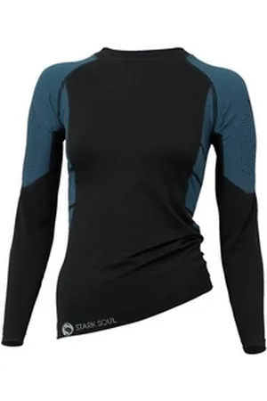 STARK SOUL ® Funktionsshirt Funktionsshirt Long Sleeve, Damen, Langarm blau|schwarz L/XL