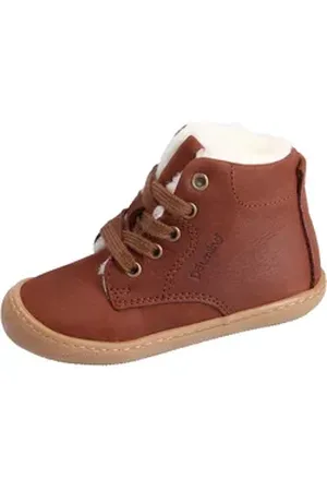 Däumling Unisex Kinder Lauflern Saski Lauflernschu Schnürstiefel braun 25,0