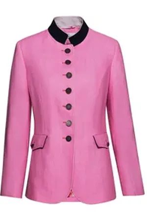 Steinbock Trachtenjacke Leinenjanker rosa 46