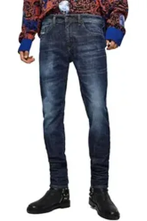 Diesel Skinny-fit-Jeans Thommer 083AU Herren Jeans Hose Regular Slim Skinny blau