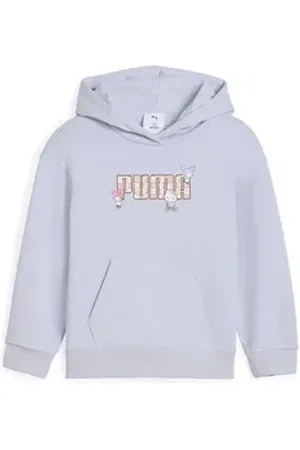 PUMA Kapuzenpullover x HELLO KITTY AND FRIENDS Relaxed Hoodie Mädchen blau 98