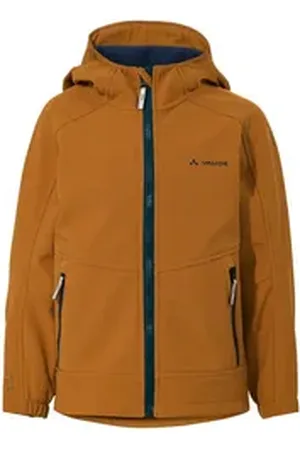 Vaude Outdoorjacke Kids Rondane Jacket IV (1-St) winddichte und wasserabweisende Kinder Softshelljacke blau 104