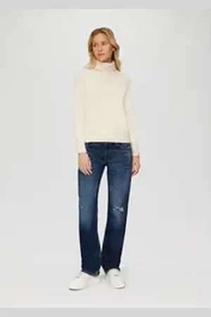 QS by s.Oliver 5-Pocket-Jeans Pailletten blau 46/32