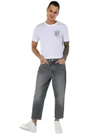 Colins Stretch-Jeans Milas Loose Relaxed Fit Graue Herren Jeans Hose 28-30
