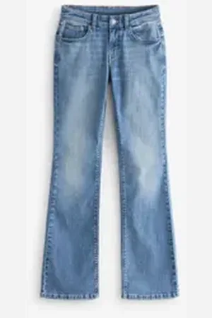 Next Bootcut-Jeans Bootcut-Jeans mit niedriger Leibhöhe, Kurzgröße (1-tlg) blau 16 (GB: 4 Petite)
