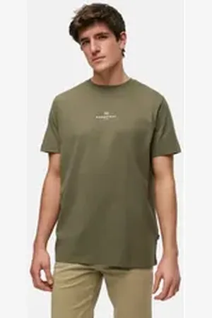 Kronstadt T-Shirt KSConrad Organic T-Shirt mit Rundhals-Ausschnitt aus 100% Bio-Baumwolle grün XL