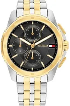 Tommy Hilfiger Multifunktionsuhr WALKER 1710621, Quarzuhr, Armbanduhr, Herrenuhr, Datum, Edelstahlarmband silberfarben