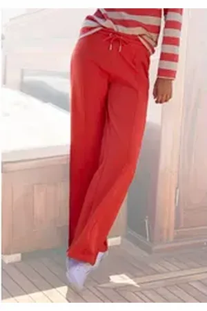 H.I.S H.I.S Relaxhose im maritimen Stil, Loungeanzug rot 48/50