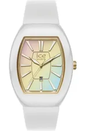 Ice-Watch Quarzuhr ICE boliday - Dome - Small - 3D + Date 024035, Armbanduhr, Damenuhr, analog, Silikonarmband, Datum weiß