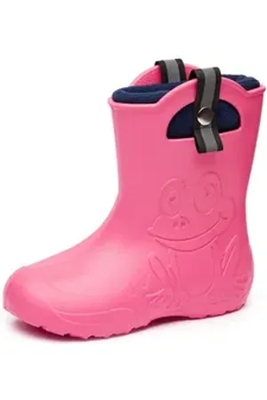 Ladeheid Kinder Federleichte Gummistiefel Thermo mit Fütterung LA-CA-Frog245 Gummistiefel rosa 26-27 EU