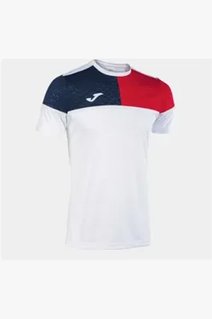 Joma Fußballtrikot Handballtrikot CREW V T-SHIRT weiß 140