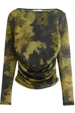 Next Langarmshirt Langärmeliges Top mit Raffung (1-tlg) grün 36 (GB: 8)