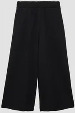 QS by s.Oliver 3/4-Leggings Strukturierte Culotte im Loose Fit schwarz 146/152