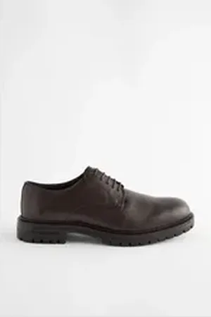 Next Derby-Lederschuhe mit Stollensohle Schnürschuh (1-tlg) braun 40 EU