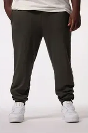 STHUGE Sweathose Sweathose Elastikbund Modern Fit bis 8 XL grau 3XL