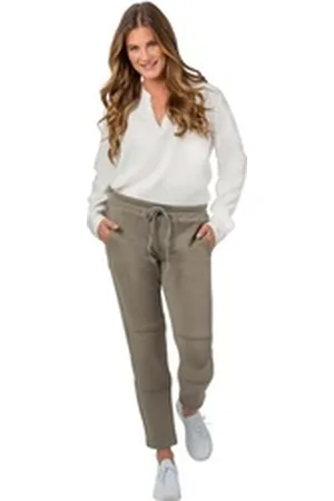 STEHMANN Jogger Pants Polling4-708 aus weichem Sweat grün 40