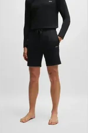 HUGO BOSS Sweatshorts Mix&Match Short CW mit Logo schwarz L (52)