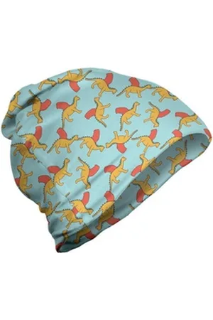 Abakuhaus Beanie Wandern im Freien Dino Dragon Flying Dinosaur Tiere blau|orange