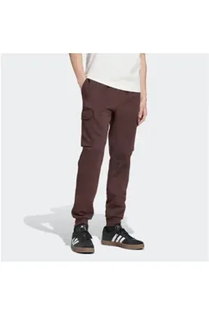 adidas Sportswear Sporthose ESSENTIALS FLEECE REGULAR TAPERED CARGOHOSE (1-tlg) Jogginghose Cargo aus weichem Fleece-Material braun XXL