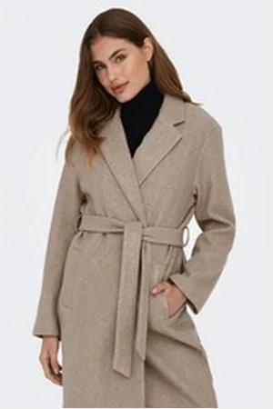 ONLY Langmantel ONLTRILLION LONG BELT COATIGAN PNT NOOS braun S (36)