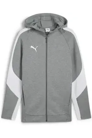 PUMA Sweatjacke Herren Sweatjacke EVOSTRIPE Hooded Jacket 659947 grau XXL