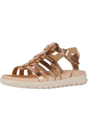 Geox Sandalen Leder Riemchensandalette goldfarben 26 EU