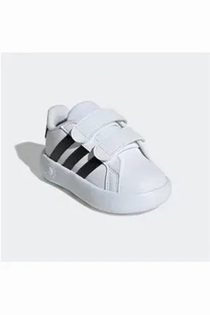adidas Sportswear GRAND COURT 2.0 KIDS Klettschuh Design auf den Spuren des Superstar, für Kinder weiß 24 EU