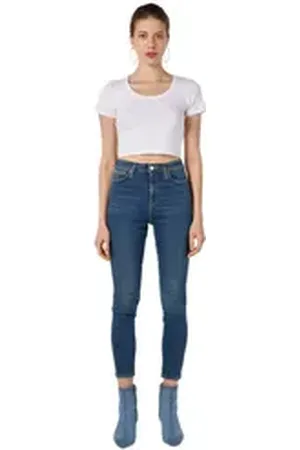Colins Girlfriend-Jeans 760 Diana Super Slim Fit High Waist Skinny Leg Blaue Damen-Jeanshose 26-28
