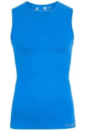 STARK SOUL Funktionsshirt Tanktop Unterzieh-Shirts Ärmellos Seamless - WARM UP - blau S/M