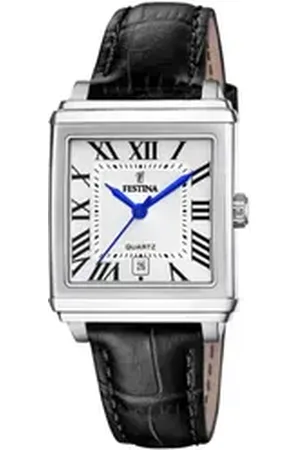 Festina Quarzuhr Damen Uhr F20682/3 Edelstahl Lederarmband, (1-tlg)