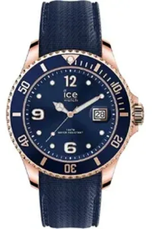 Ice-Watch Quarzuhr - ICE steel Blue rose-gold (Large), - ICE steel Blue rose-gold (Large)