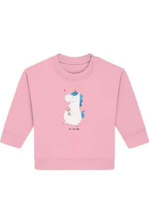 Mr. & Mrs. Panda Longpullover Einhorn Spaziergang 12. - 18. Monat - Cotton Pink - Geschenk, Unicorn (1-tlg) rosa 12. - 18. Monat