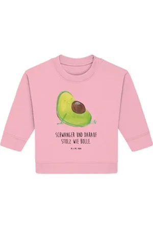 Mr. & Mrs. Panda Longpullover Avocado Schwangerschaft 12. - 18. Monat - Cotton Pink - Geschenk, Bab (1-tlg) rosa 12. - 18. Monat
